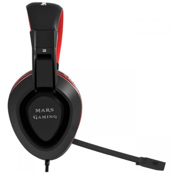 Auriculares Mars Gaming MAH1V2 7.1 Pc/Ps4 Negro/Rojo